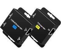 CHI ENERGY HDMI over LAN Extender Balun 196ft 60m Transmission Single Cat6 Cat7 Cable Signal Booster Repeater for Church CCTV DVR Conference Room Digital Signage 1080p 3D Support