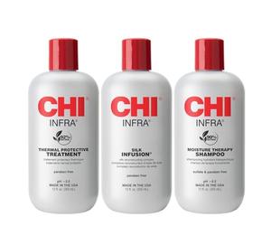 CHI Infra Trio Gift Set ml Infrared Shampoo + Infrared Treatment + Silk Infusion
