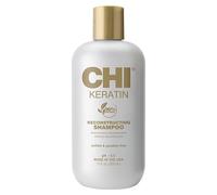 CHI Keratin Reconstructing Shampoo, Delivers Healthier Hair, Adds Shine & Helps Prevent Future Breakage, sulphate, Paraben, & Cruelty-Free, 340 mL