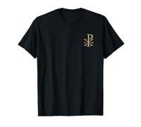 CHI RHO Alpha Omega Christian Cross Symbol Value Graphic T-Shirt