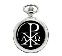 Chi-Rho Alpha Omega Full Hunter Pocket Watch