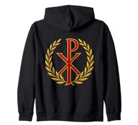 Chi Rho Early Christian Symbol Zip Hoodie