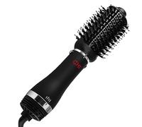 CHI Volumiser 4-in-1 Blowout Brush, Hair Dryer Creates Smooth, Silky & Shiny Hair, Four Interchangeable Attachments for Versatile Styling, Black