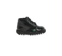 Kickers Infant Unisex Kick Hi Classic Ankle Boots with Zip | Extra Comfortable | Added Durability | Premium Quality, Patent Black, 8.5 UK Child