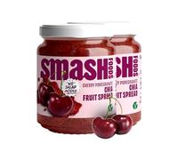Chia Smash Cherry Pomegranate Jam | Low-Calorie, No Sugar Added Keto Jam with Upcycled Fruit & Chia Seeds | Vegan, Paleo Superfood Fruit Spread (2 Jars)