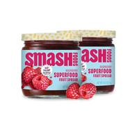 Chia Smash - Raspberry Jam | No Sugar Added, Bold Raspberry Jelly | Keto Friendly, Low Calorie, Low Carb | Non GMO, Upcycled, Vegan, Plant Based, Paleo, Diabetic Friendly | 2 Jars, 8oz