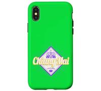 Chiang Mai city in Thailand Retro elephant vintage souvenir Case for iPhone X/XS
