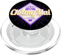 Chiang Mai city in Thailand Retro elephant vintage souvenir PopSockets PopGrip for MagSafe