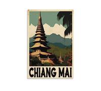Chiang Mai Vintage Travel Posters Landscape 12x18inch(30x45cm) Wall Art Picture Print Canvas Art Poster Modern Family Bedroom Decor Posters