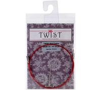 ChiaoGoo Cable 14" (35cm) with Key for Twist Red Lace Interchangeable Small Knitting Needle Set 7514-S