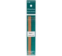 ChiaoGoo Double Point Dark Patina Knitting Needles 6" 6/Pkg-Size 1/2.25mm - 1036