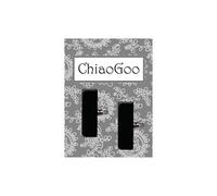 ChiaoGoo Large End Stoppers for Interchangeable Cables Black 2 piece