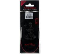 ChiaoGoo Red Circular Knitting Needles 9"-Size 7/4.5mm - 6009-7