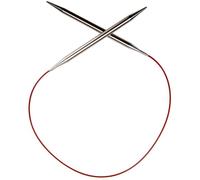 ChiaoGoo Red Lace Circular 24-inch (60cm) Stainless Steel Knitting Needle; Size US 3 (3.25mm) 7024-3