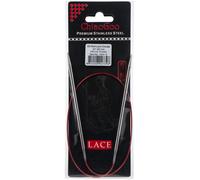 ChiaoGoo Red Lace Stainless Circular Knitting Needles 24"-Size 5/3.75mm - 7024-5