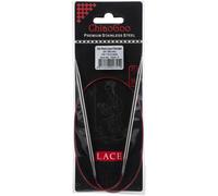 ChiaoGoo Red Lace Stainless Circular Knitting Needles 24"-Size 7/4.5mm - 7024-7