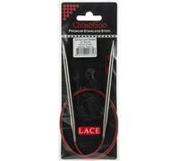 ChiaoGoo Red Lace Stainless Circular Knitting Needles 32"-Size 9/5.5mm - 7032-9