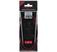 ChiaoGoo Red Lace Stainless Circular Knitting Needles 40"-Size 5/3.75mm - 7040-5