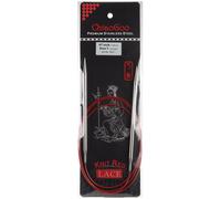 ChiaoGoo Red Lace Stainless Circular Knitting Needles 47"-Size 7/4.5mm - 7047-7