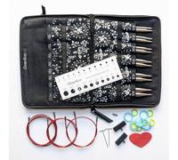 Chiaogoo Twist Red Lace Needle Set Needle Tips Large 5.5-10 mm 13 cm CG7500