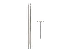 ChiaoGoo Twist Lace Interchangeable Needle Tips Stainless Steel 8 cm 2.25 mm Silver 1 piece