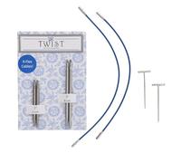 ChiaoGoo Twist Lace Short Combo Pack 5 cm and 8 cm Interchangeable Needle Tips 3.50 mm 1 piece