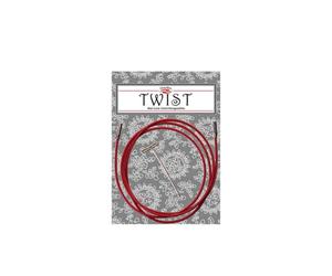 ChiaoGoo Twist RED Cable 125 cm Large Connector for Interchangeable Knitting Needles 1 piece