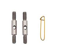 ChiaoGoo Twist Red Lace and Spin Bamboo Cable Connectors Small for Cables That Fit US 2, 3, 4, 5, 6, 7, 8 Interchangeable Knitting Needles 2501-S with Stitch Holder