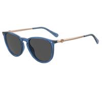 Chiara Ferragni Woman Chiara Ferragni CF 1005/S PJP/IR Outlet sunglasses Plastic Blue Grey Round
