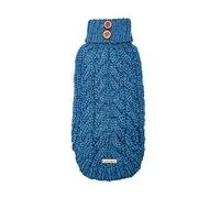 CHIARA Stylish Dog Jumper for Small Dogs and Medium Dogs - Jade - Handmade from Soft, Warm and Comfortable