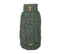 CHIARA Stylish Dog Jumper for Small Dogs and Medium Dogs - Jade - Handmade from Soft, Warm and Comfortable