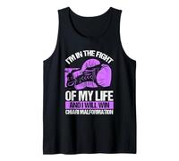 Chiari Malformation Awareness Win Survivor Purple Ribbon Tank Top