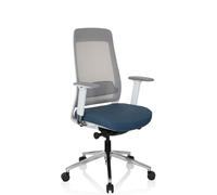CHIARO T2 WHITE - Professional Office Chair Blue / Grey