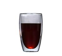 Chiatai Double Wall Glass Coffee Cups, Insulated Double Walled Glasses Latte Espresso Tea Drinking Glassware Mugs Gifts 450ml