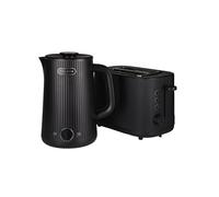 CHiATO breakfast set - heatPLAY kettle & toastPLAY toaster - Black