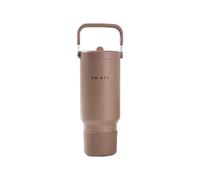 CHiATO Home freshSIP Choco Brown insulated tumbler with a flip straw lid, 946 ml - Brown