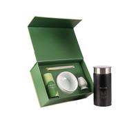 CHiATO milkPLAY milk frother and Zen Pure White matcha tea set