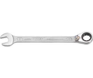 Chiave ad anello a cricchetto HAZET 606-21, uscita: doppio esagono esterno, larghezza tra i piani: 21 mm, angolo di lavoro (5 gradi), utensile per lavori di avvitamento stretti su biciclette