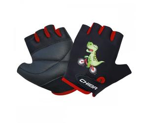 Chiba Kids Line Dinosaur Cycling Mitt in Black (L) Size: L