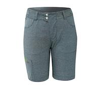 Chiba Men's Baggy Shorts with Inner Pants, Anthracite/Apple Green, M