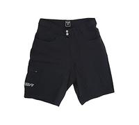 Chiba Men's Baggy Shorts with Inner Pants, Black, 3XL