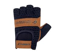 CHIBA Retro Gloves - Black/Brown, Size Large