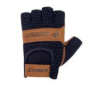 CHIBA Retro Gloves - Black/Brown, Size X-Large