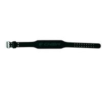 Chiba Unisex Leather Belt, Black/Black, 4XL
