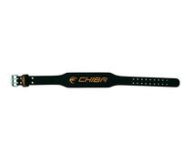 Chiba Unisex Leather Belt, Black/Gold, 3XL