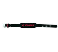 Chiba Unisex Leather Belt, Black/Red, 3XL