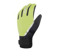 Chiba Unisex Softshell Waterproof Gloves, Neon Yellow, XS