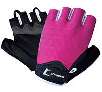 Chiba Women's Air Plus Polyester Gloves - Black/Neon Yellow, Large
