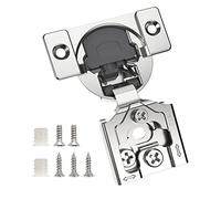 Chibery 10 Pack 3/4" Overlay 3D Soft Close Concealed Hinge for Face Frame Door, Smooth Slow Self Closing Hinges, Satin Nickel, Hidden 105° Open Angle Stainless Steel Hinge for Kitchen Cabinet Door