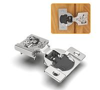Chibery 20 Pack 1/2" Overlay 4D Soft Close Concealed Hinges for Face Frame Door, Adjustable Closing Speed, Smooth Slow Self Close Hinges, Satin Nickel, 105° Open Angle Stainless Steel Cabinet Hinges